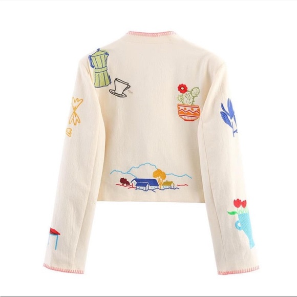 Zara Embroidered Jacket - Picture 3 of 8